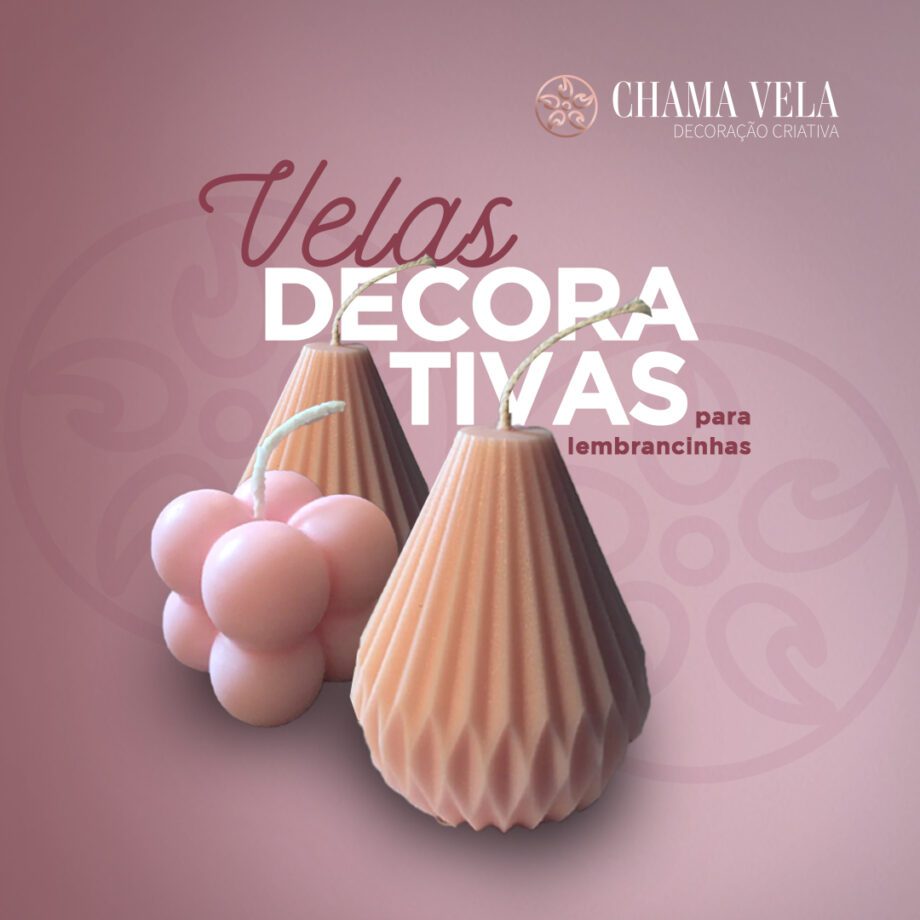 Velas decorativas para lembrancinha